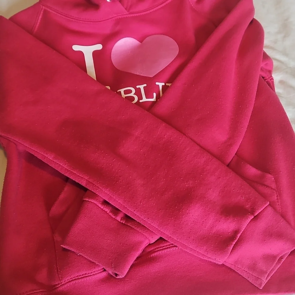 I Love Dublin Pink Hoodie